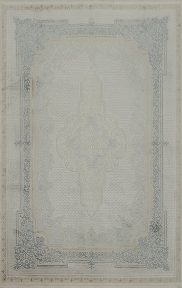 Elegant Vintage-Style with Intricate Border Design Rug 5x7