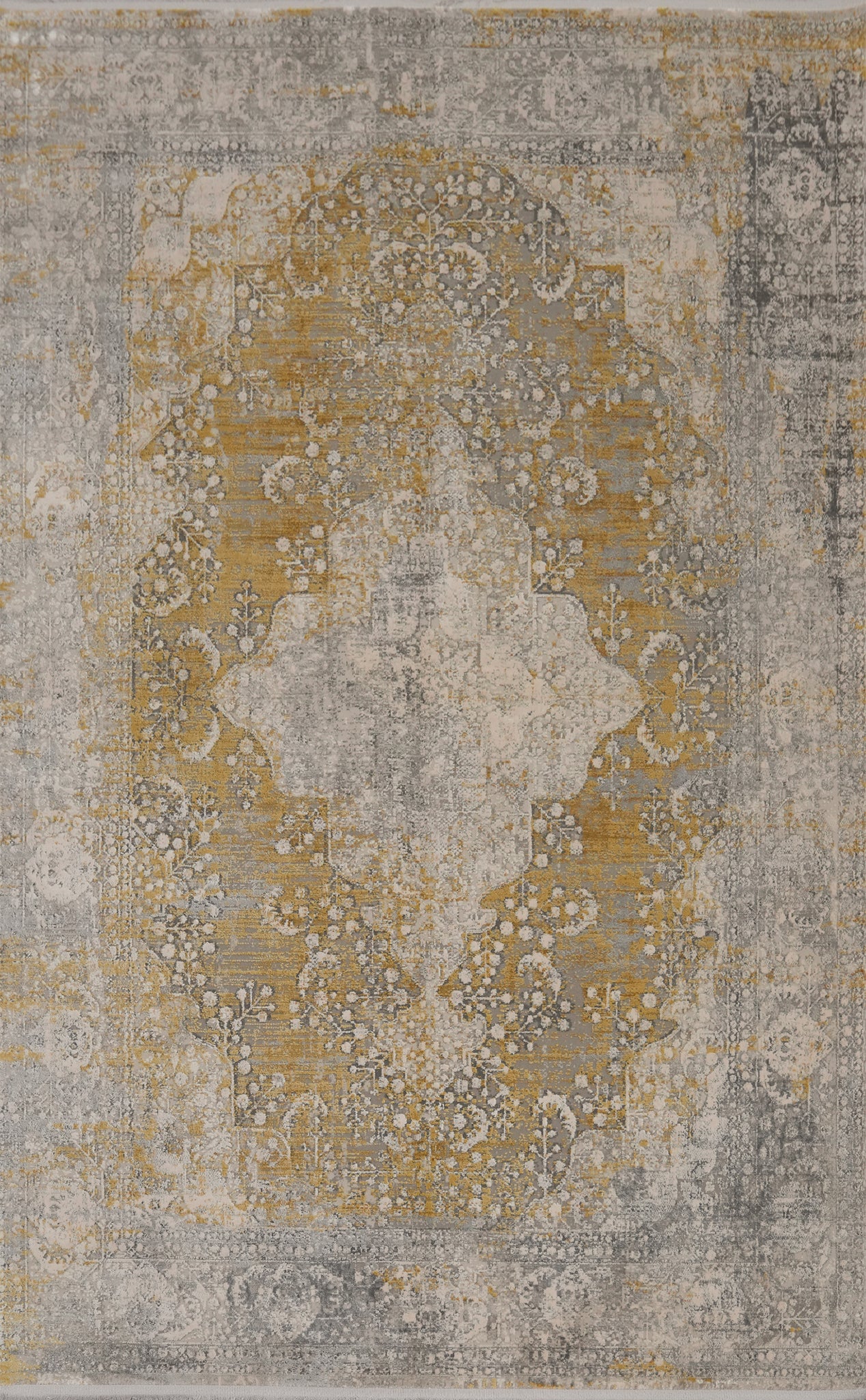 Distressed Look Tabriz Traditional Rug 5x7