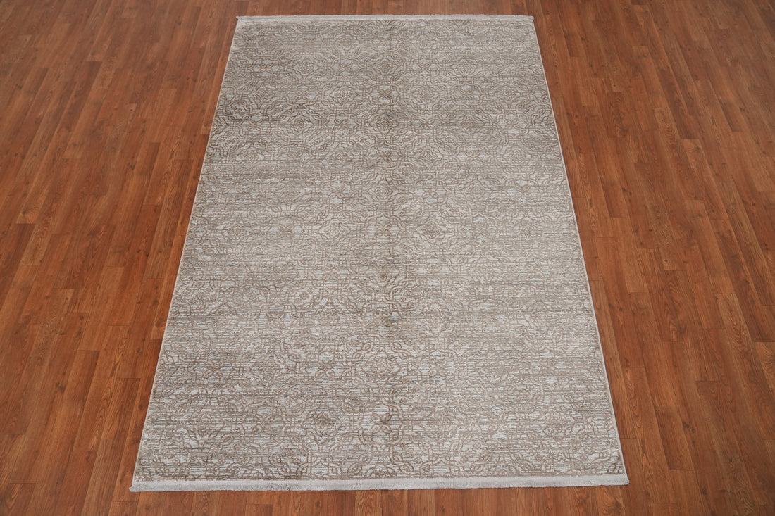 All-Over Geometric Oriental Rug 5x7