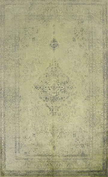 Timeless Floral Patterns Classic Green Area Rug 5x7