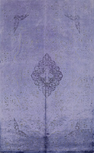 A Soothing Oasis Purple Rug with Subtle Patterns 5x7