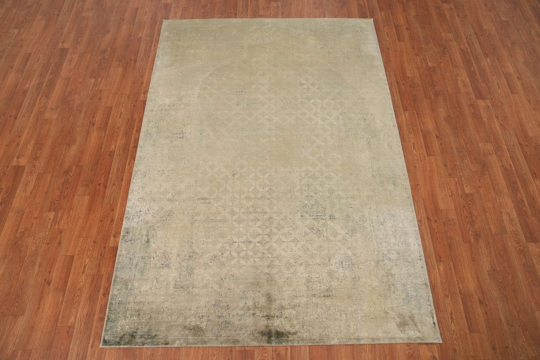 Distressed Look Oriental Rug 5x7
