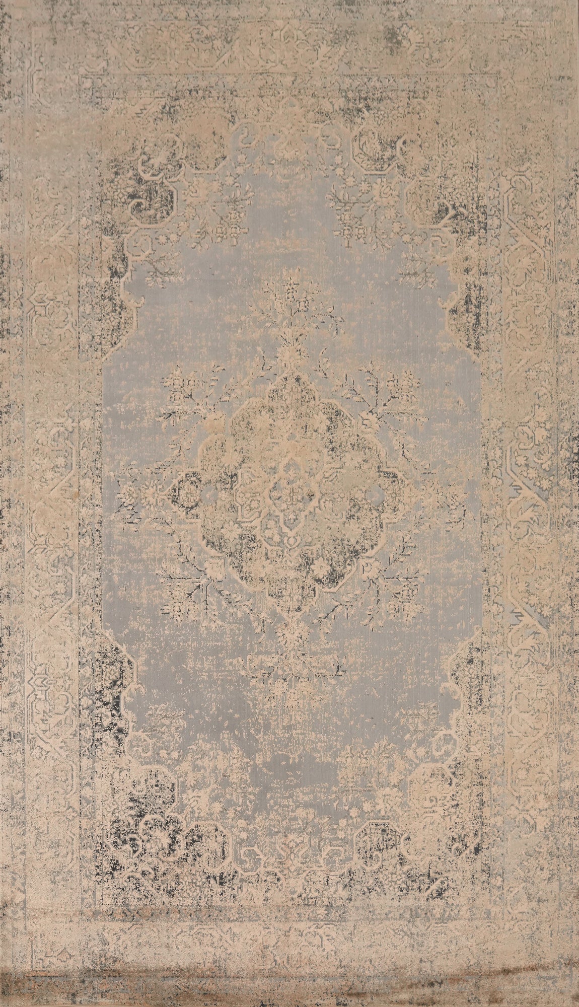Distressed Look Traditional Area Rug 5x8