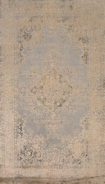Distressed Look Traditional Area Rug 5x8