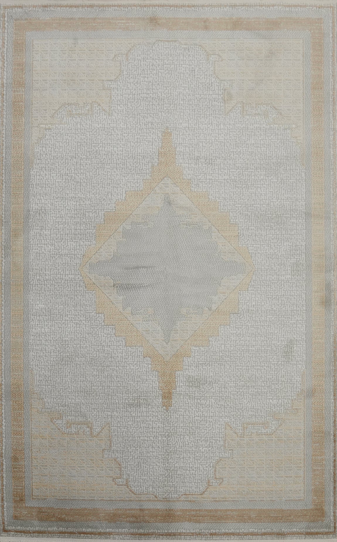 Classic Geometric Pattern Elegant Vintage-Style Area Rug 5x7