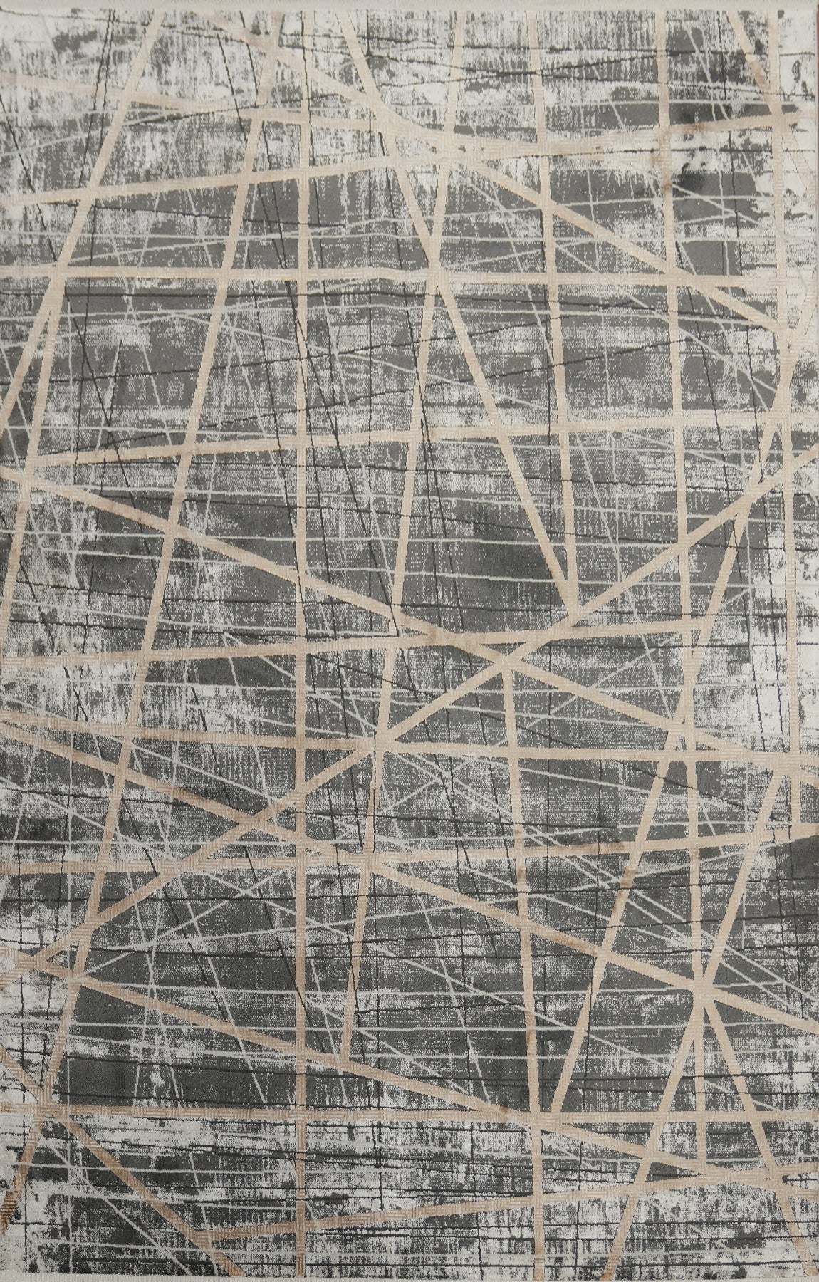 Striking Geometric Patterns Modern Abstract Rug 5x7