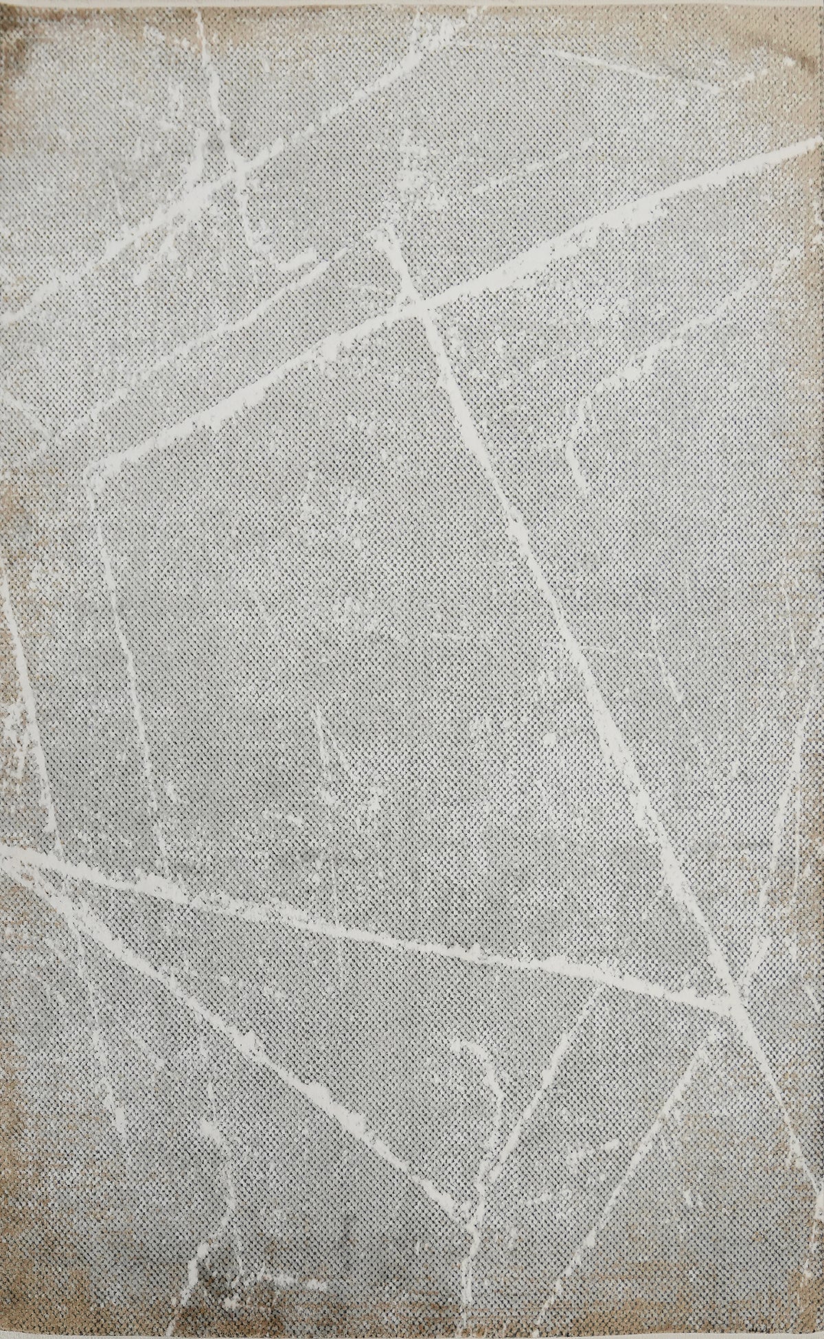 Modern Abstract Gray Rug 5x7