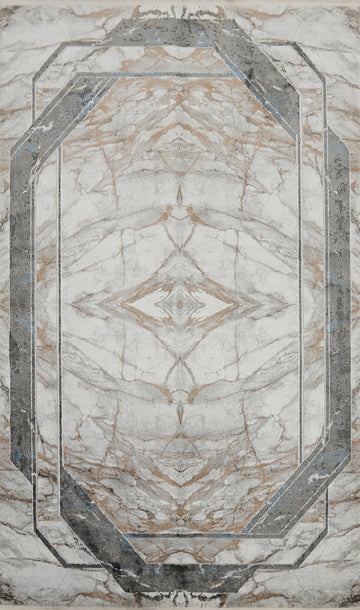 Luxury Marble Pattern Modern Geometric Rug 5x7