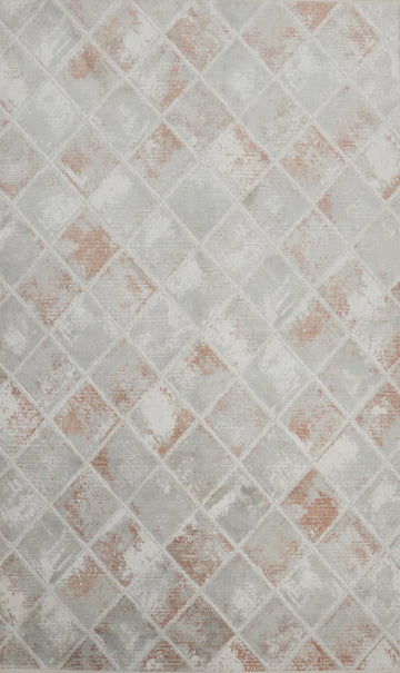 Elegant Diamond Pattern Modern Area Rug 5x7