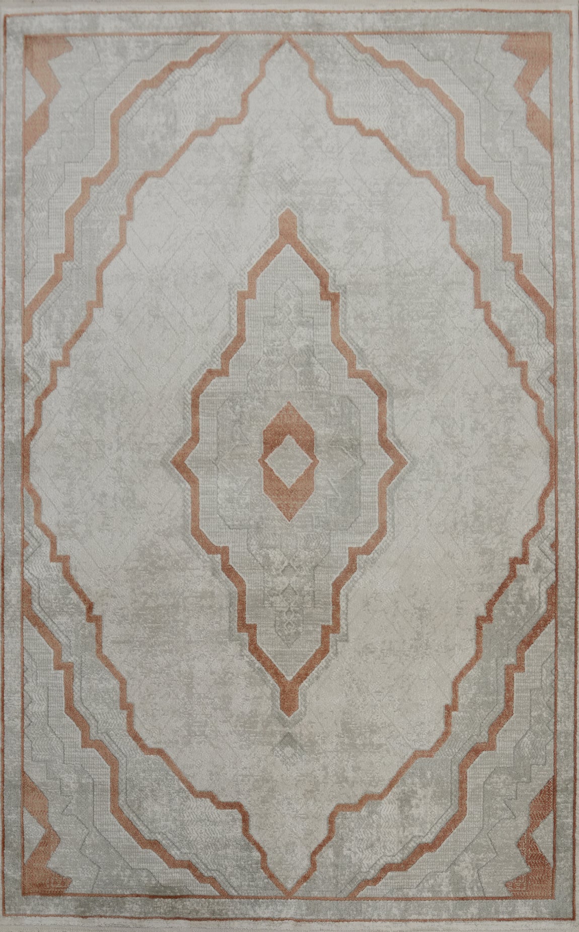 Traditional Geometric Oriental Rug 5x7
