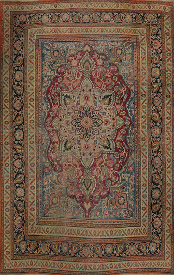 Pre-1900 Vegetable Dye Dorokhsh Persian Large Rug 10x14
