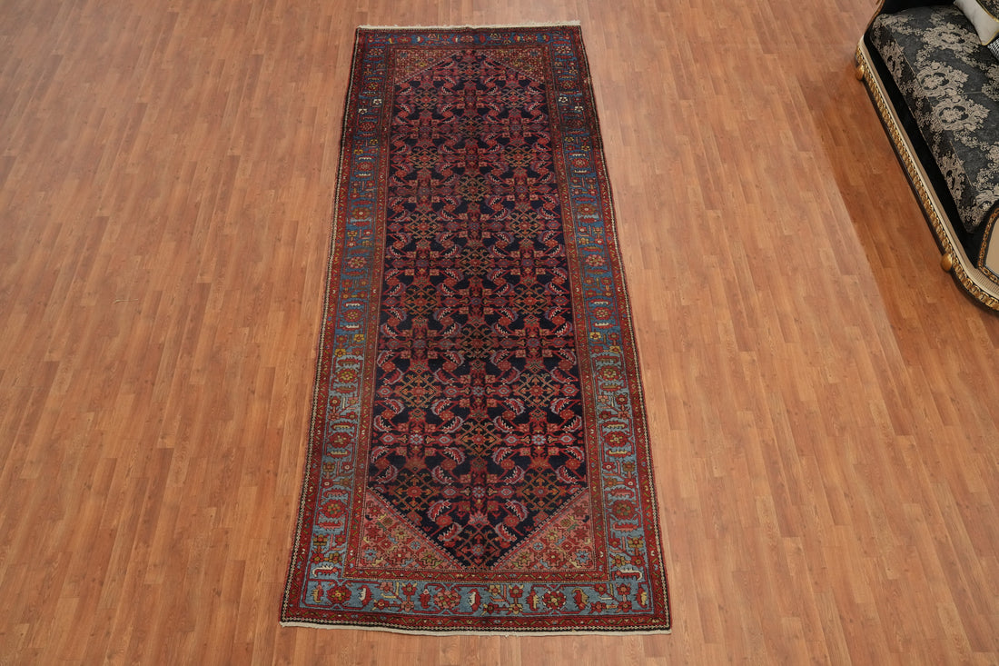 Antique Heriz Bakhshayesh Vegetable Dye Persian Rug 5x14