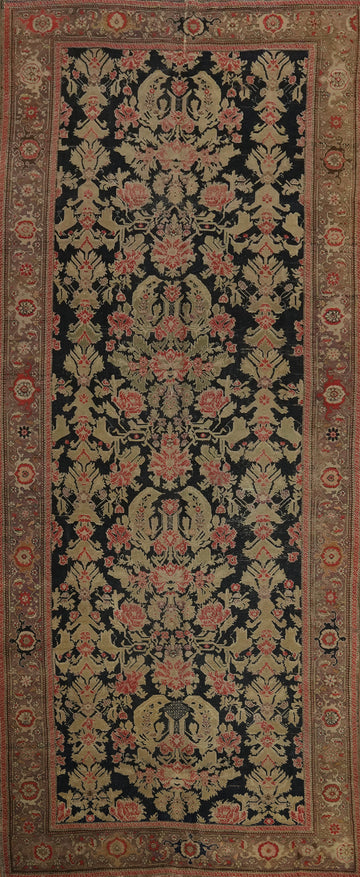 Pre-1900 Antique Karabagh Vegetable Dye Large Rug 7x19