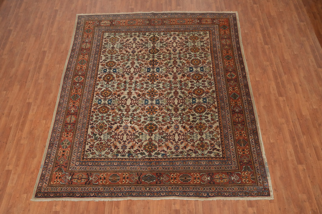 Antique Vegetable Dye Mahal Persian Area Rug 9x11