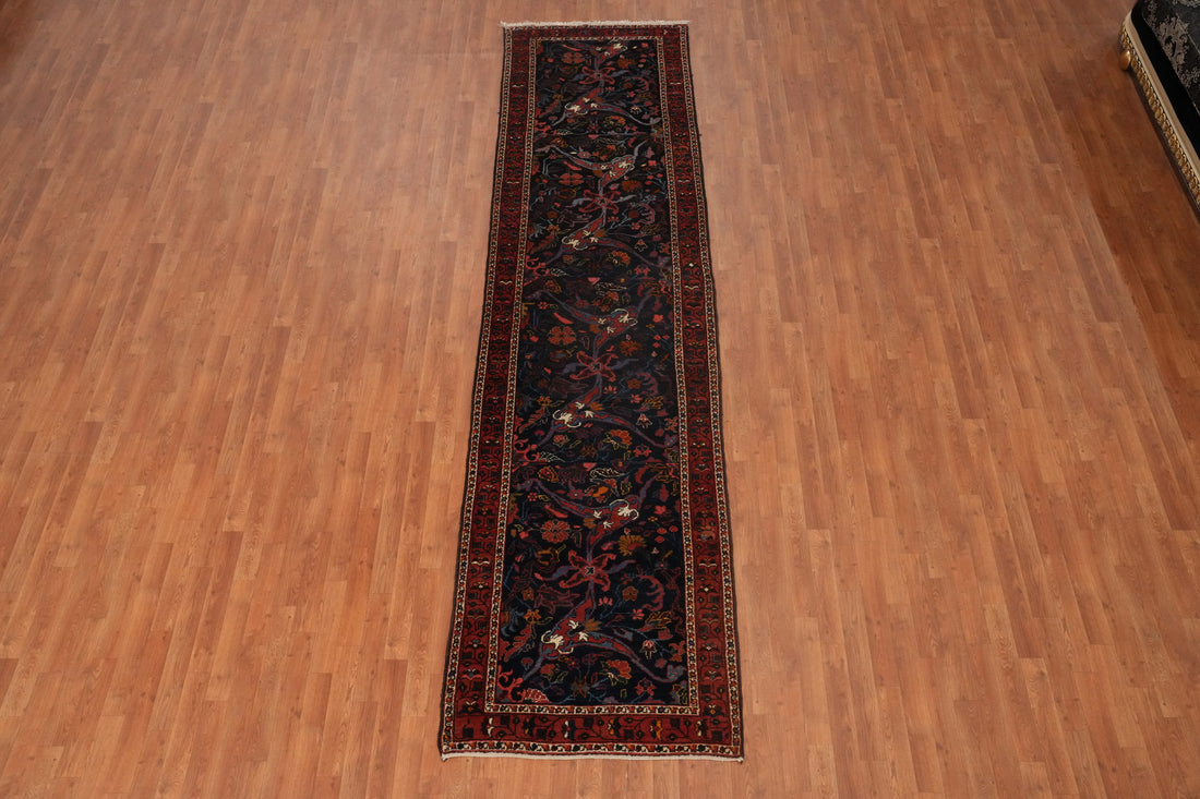 Antique Vegetable Dye Bakhtiari Persian Runner Rug 3x13