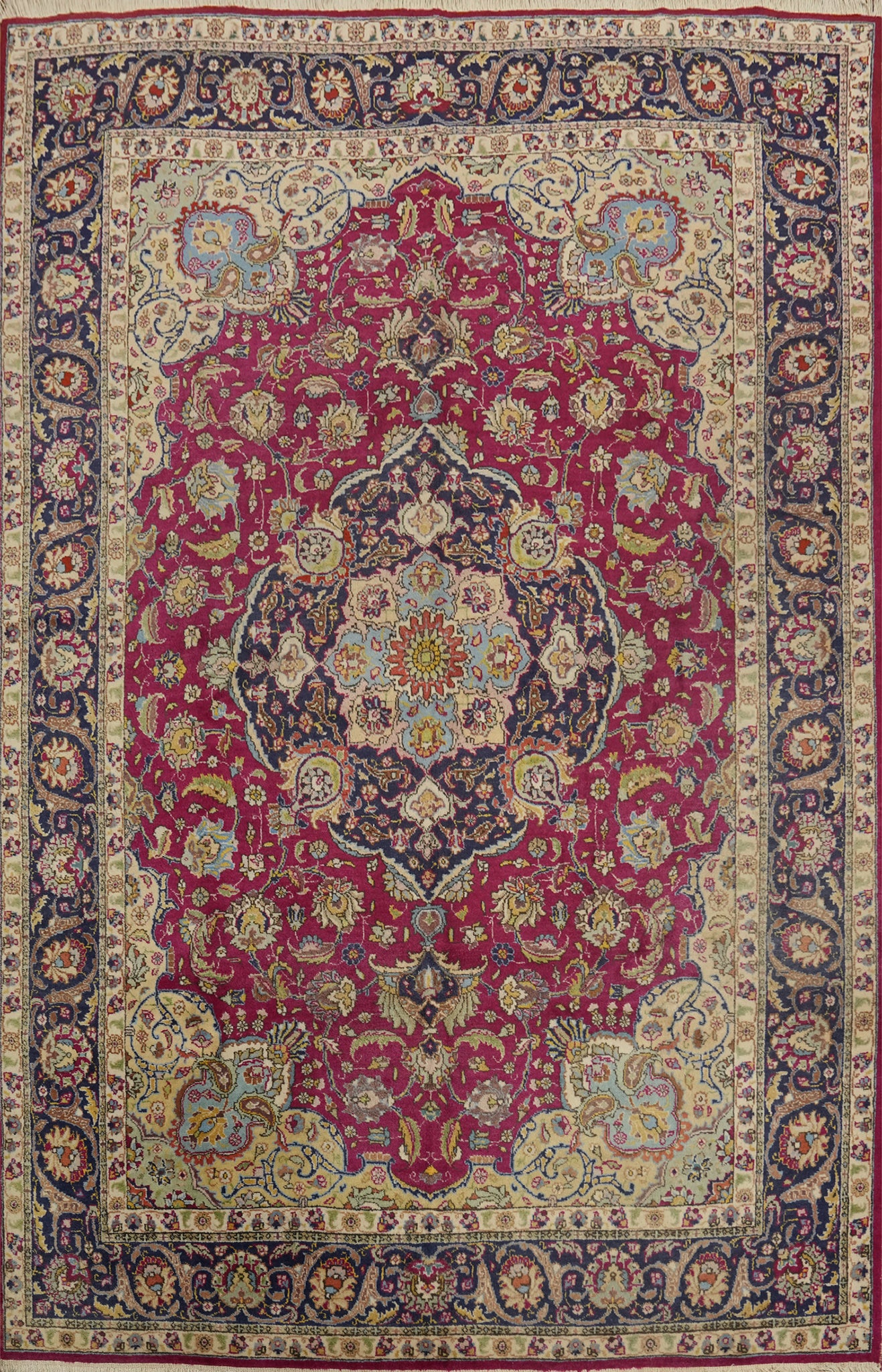 Vegetable Dye Tabriz Persian Area Rug 7x10