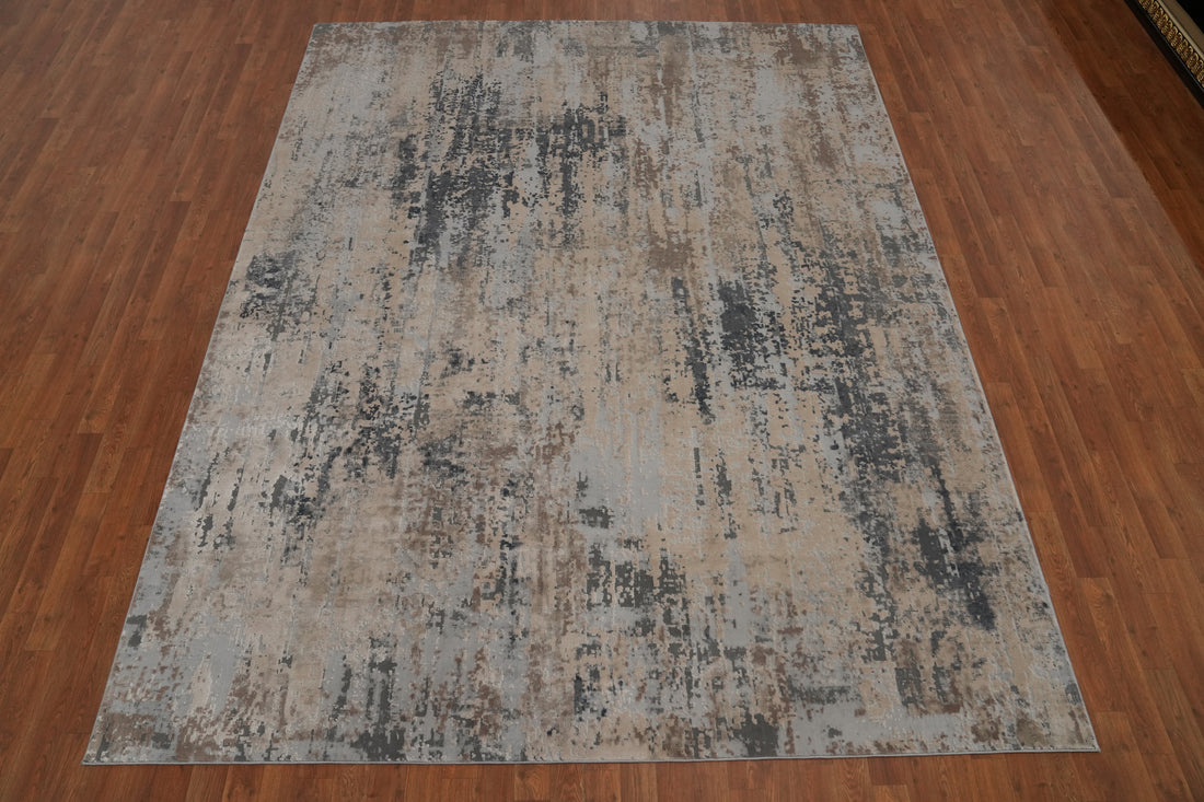 Distressed Look Abstract Modern Area Rug 8x10