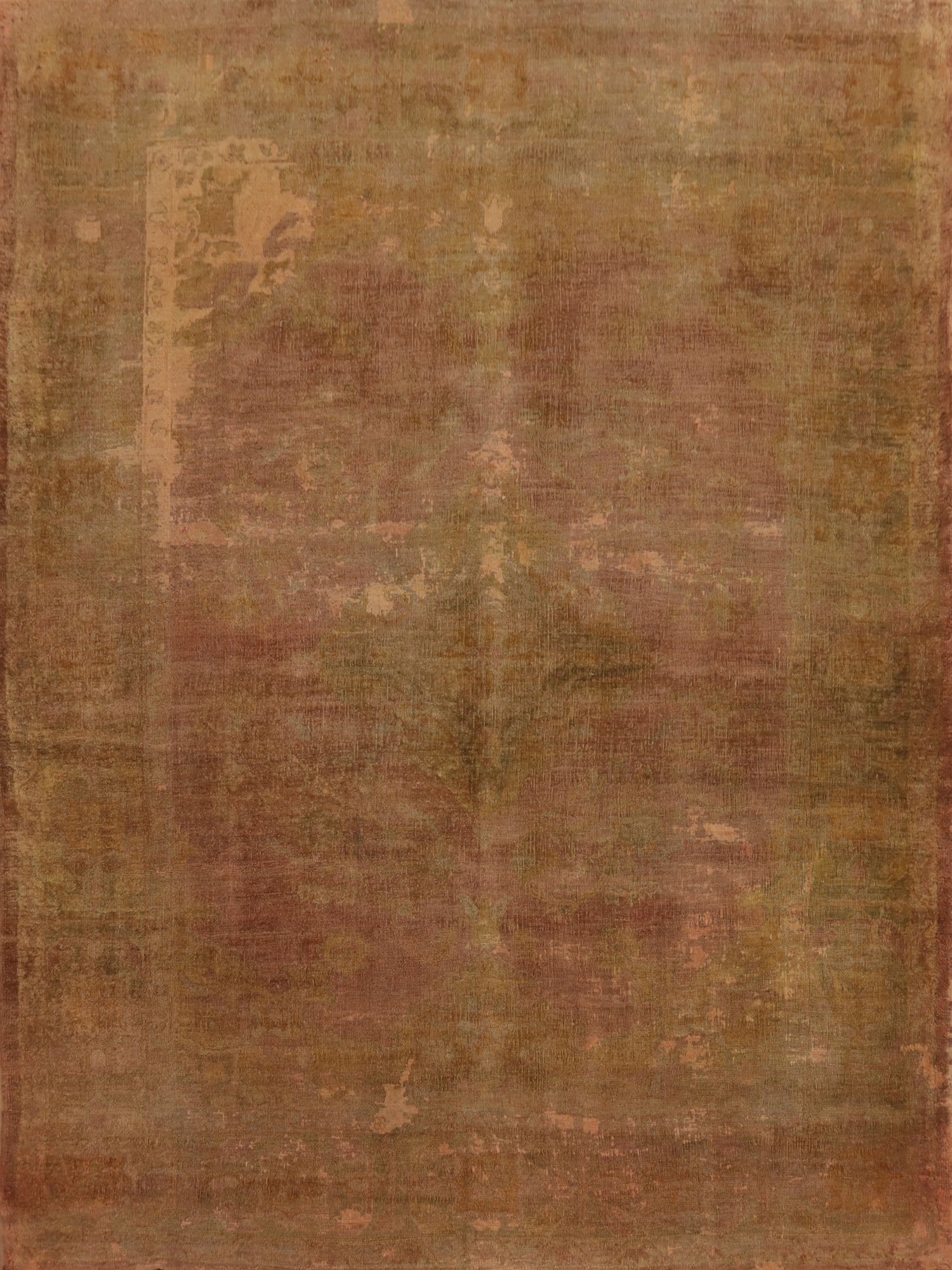 Pre-1900 Antique Oushak Vegetable Dye Area Rug 10x12