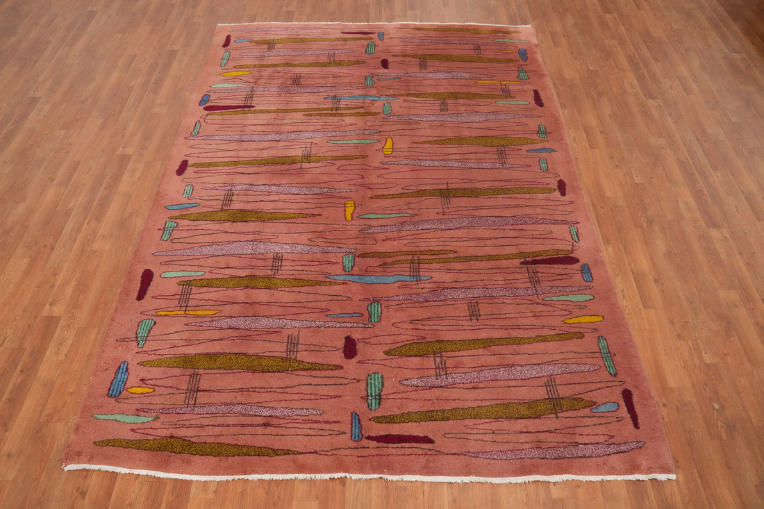 Vintage Art Deco Chinese Area Rug 7x10