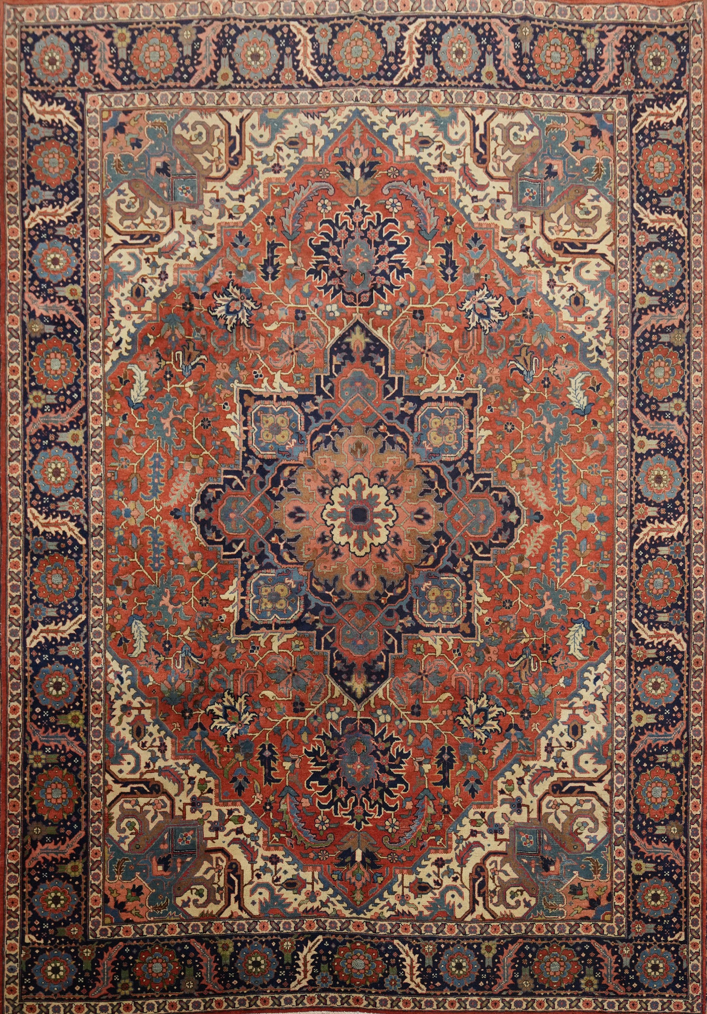Vegetable Dye Heriz Persian Area Rug 9x12
