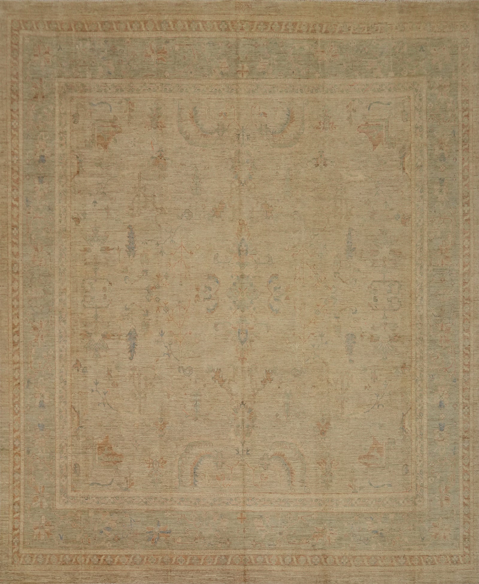 Vegetable Dye Ziegler Oriental Large Rug 12x12
