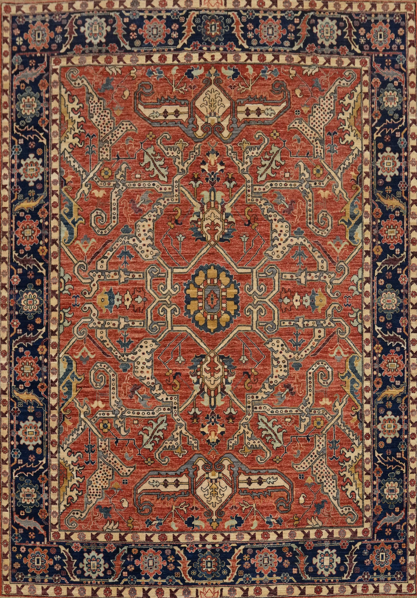 Vegetable Dye Ziegler Living Room Area Rug 8x10