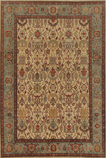 Handmade Ziegler Vegetable Dye Large Rug 10x14