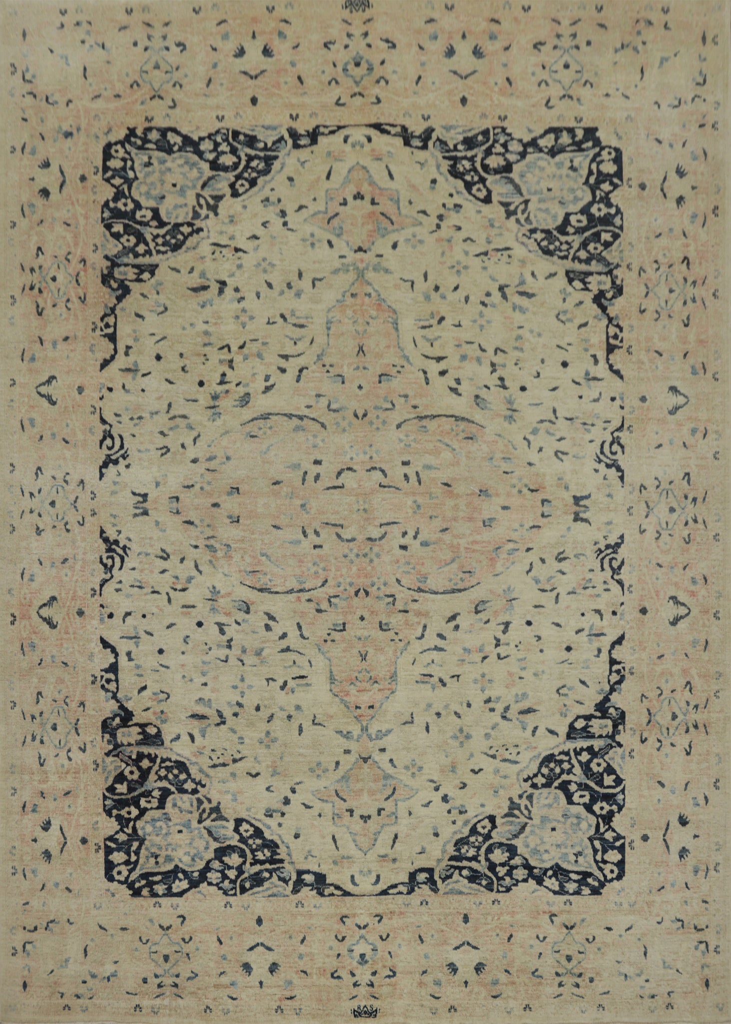 Vegetable Dye Ziegler Living Room Area Rug 8x9