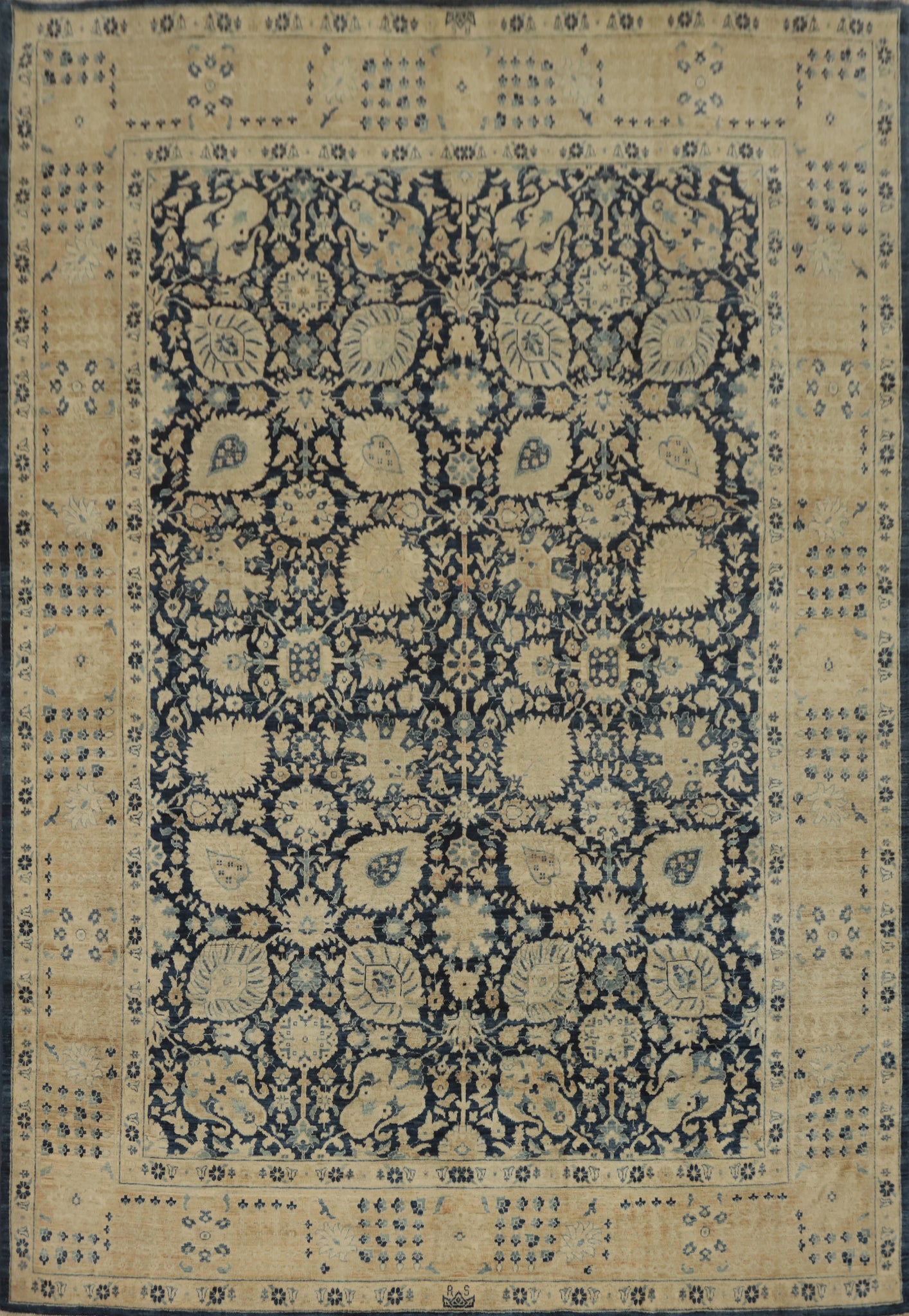 Vegetable Dye Ziegler Room Size Area Rug 8x10