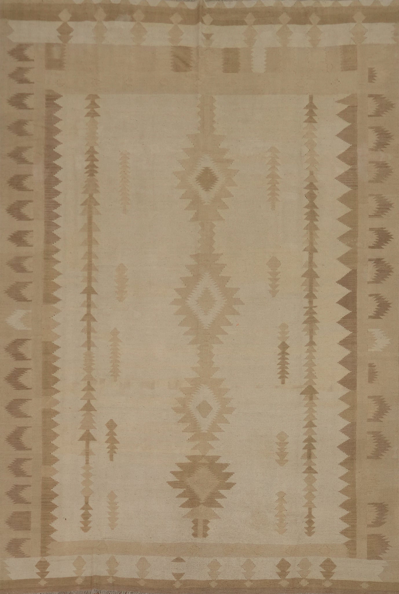 Tribal Wool Kilim Handwoven Large Area Rug 9x12
