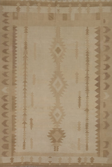 Tribal Wool Kilim Handwoven Large Area Rug 9x12