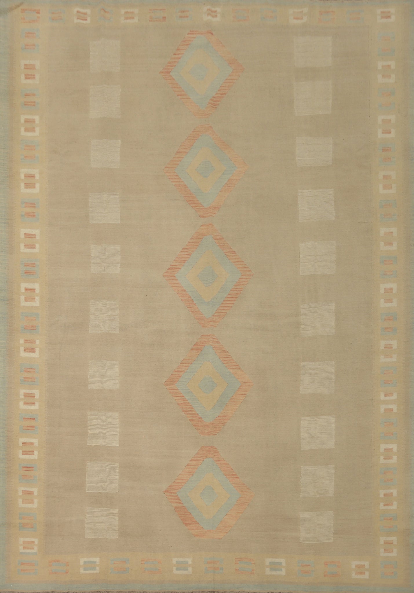 Nomadic Wool Kilim Handwoven Area Rug 10x13