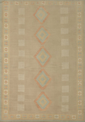 Nomadic Wool Kilim Handwoven Area Rug 10x13