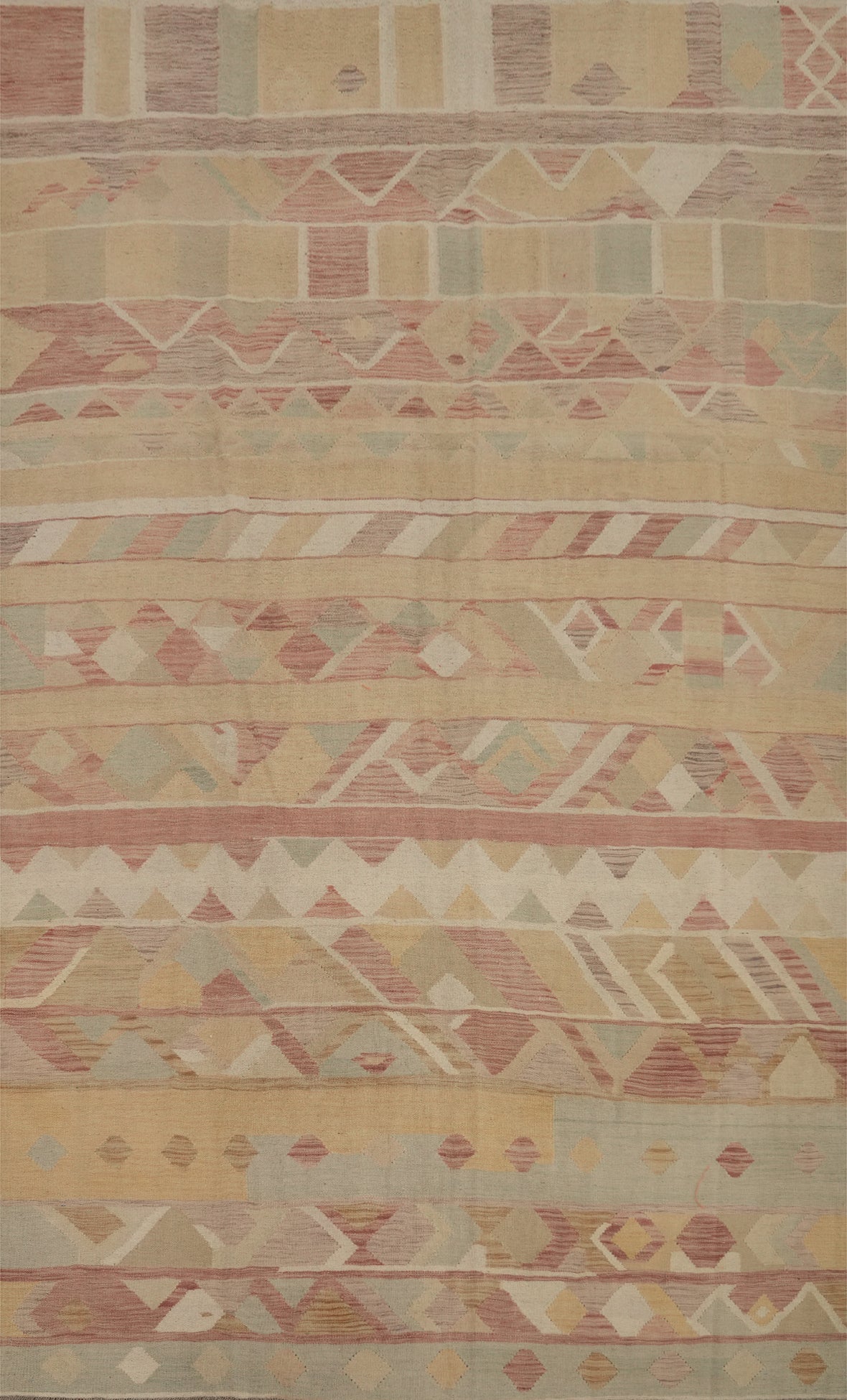Tribal Wool Kilim Handwoven Area Rug 7x10