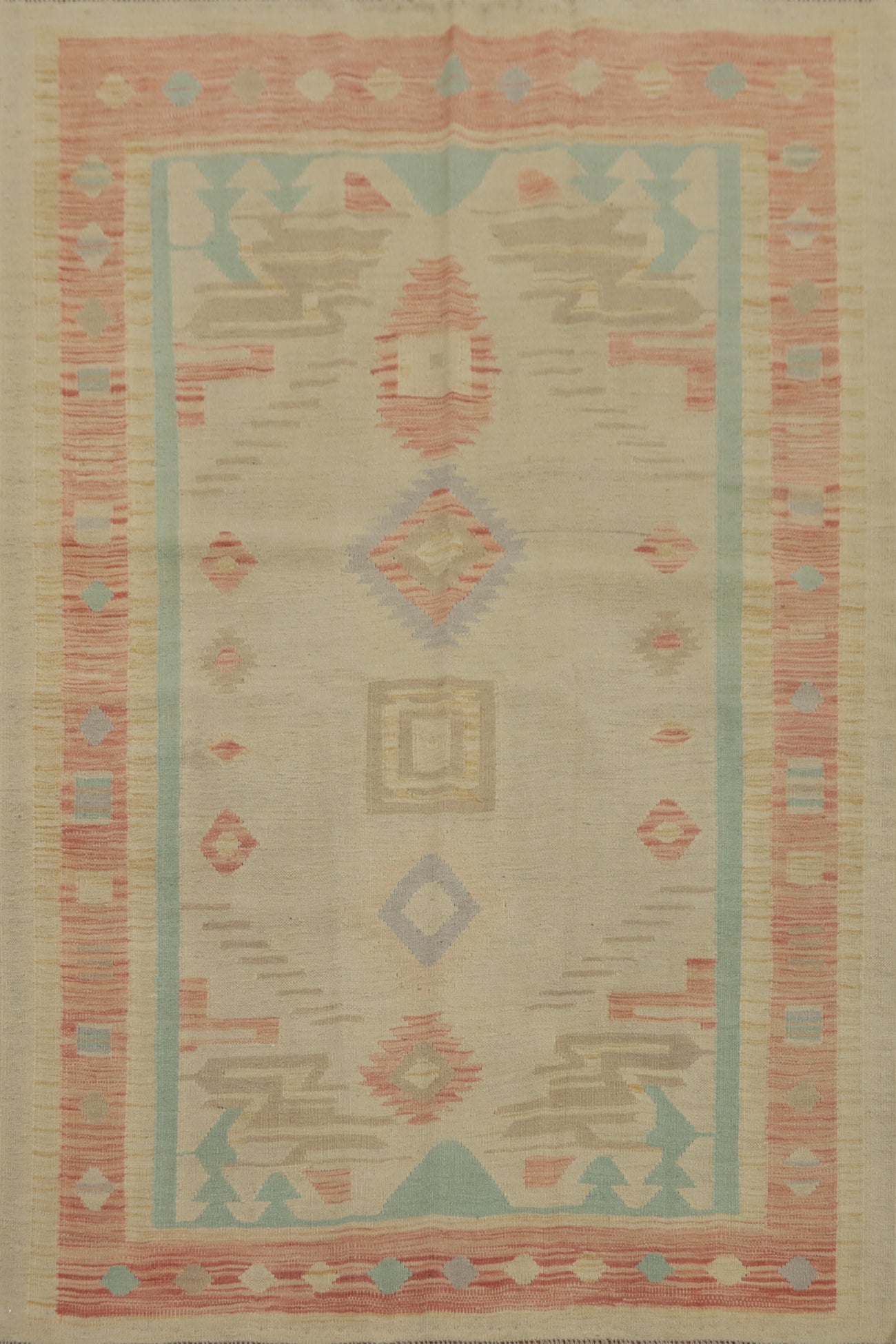Geometric Kilim Handwoven Rug 5x6