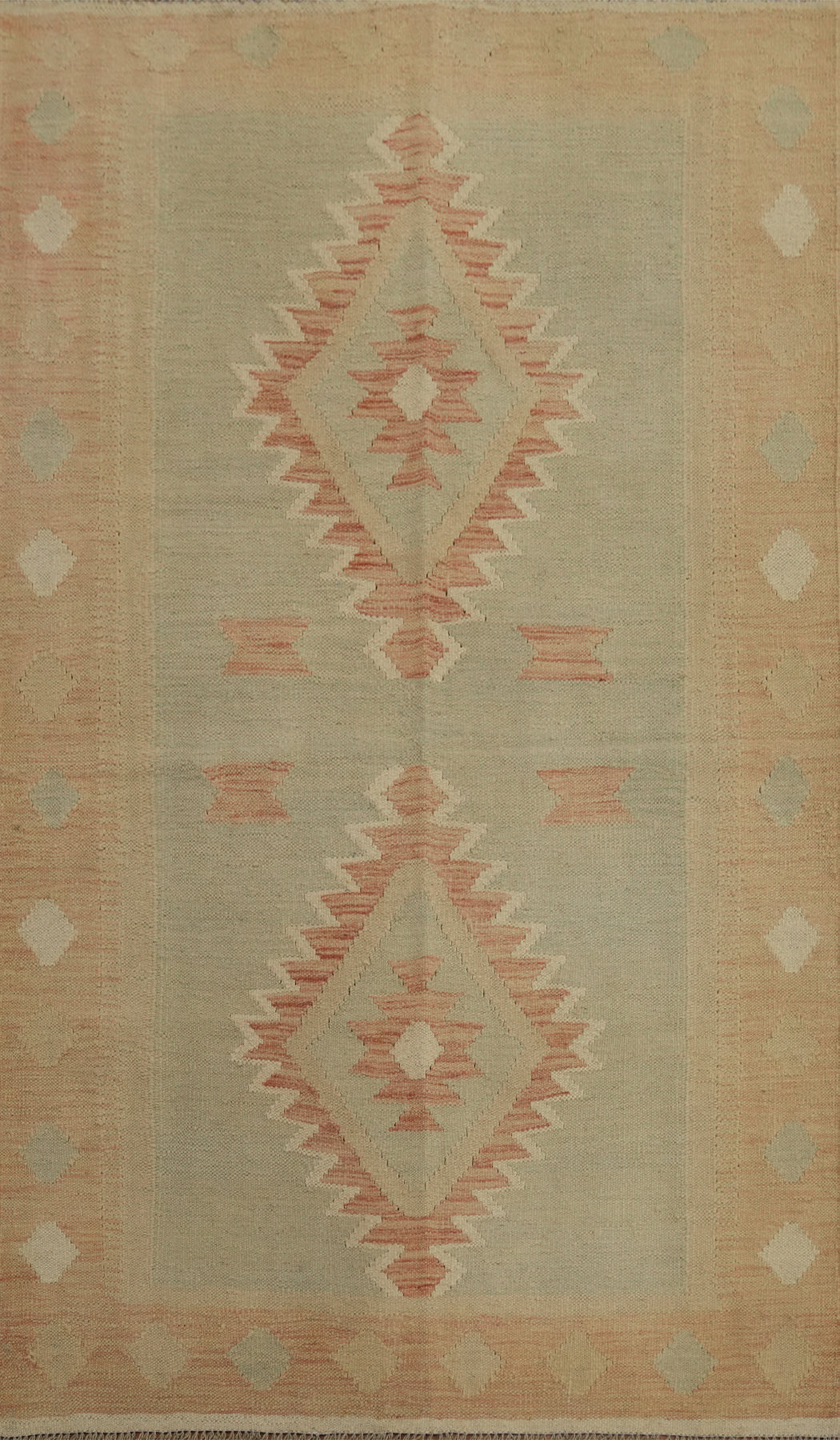 Nomadic Wool Kilim Handwoven Rug 4x6