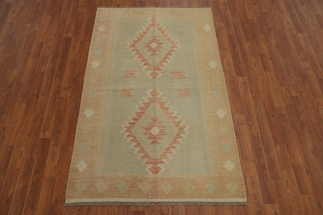 Nomadic Wool Kilim Handwoven Rug 4x6