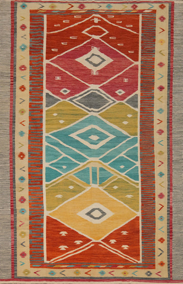 Lively Home Decor Colorful Kilim Tribal Rug 9x12