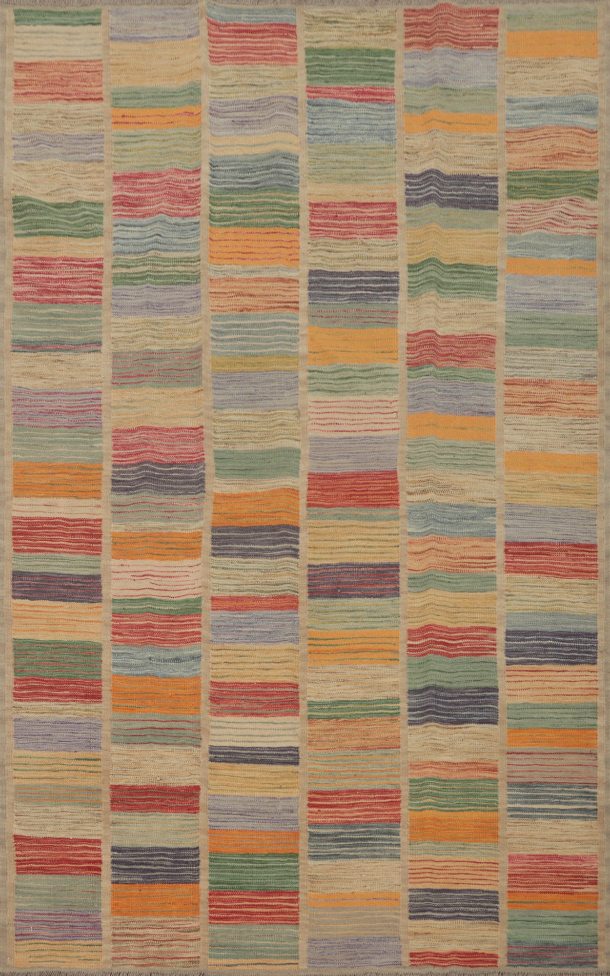 Colorful Handwoven Rug 5x8 Perfect for Any Contemporary Room