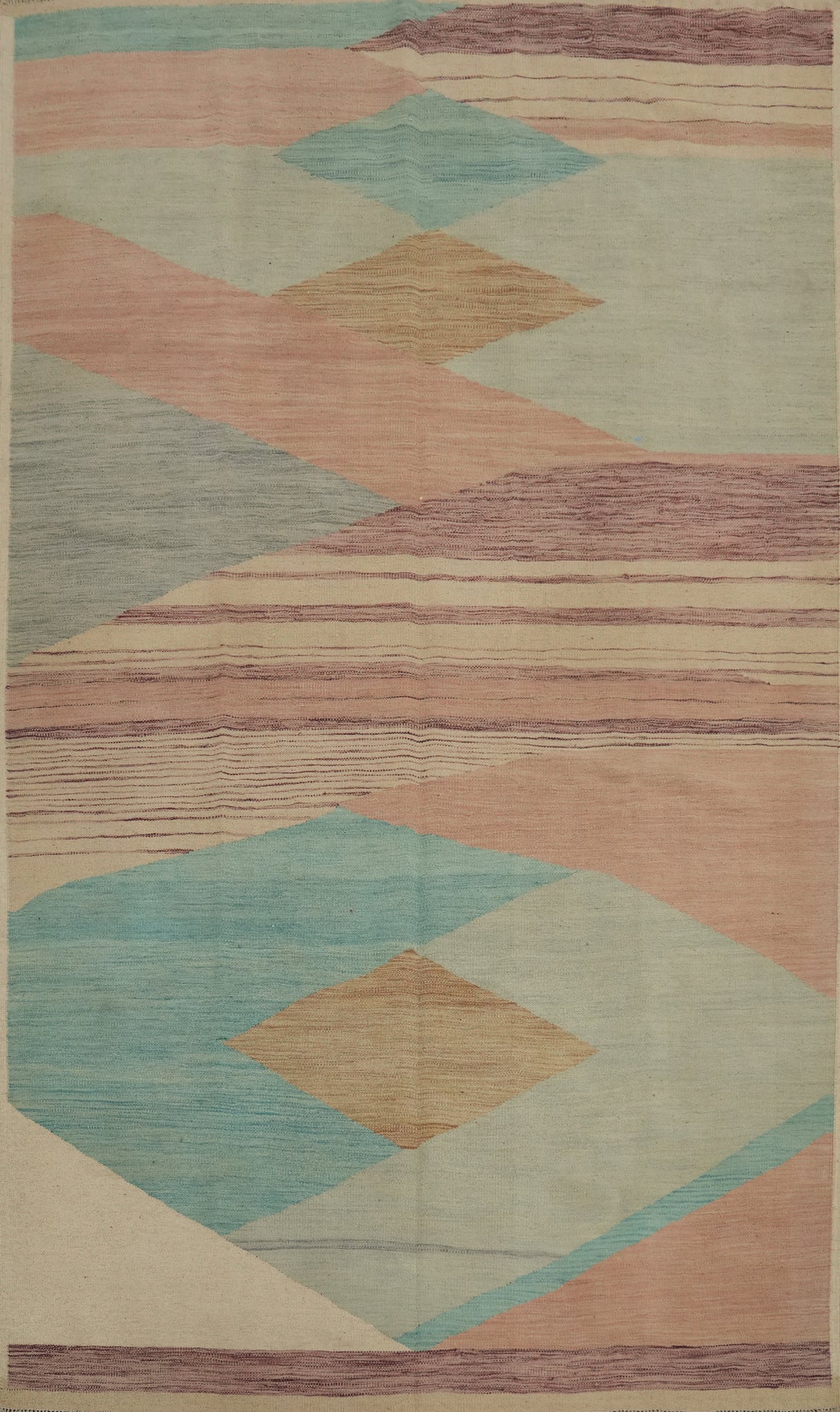 Elegant Pastel Geometric Rug for Contemporary Spaces 6x10