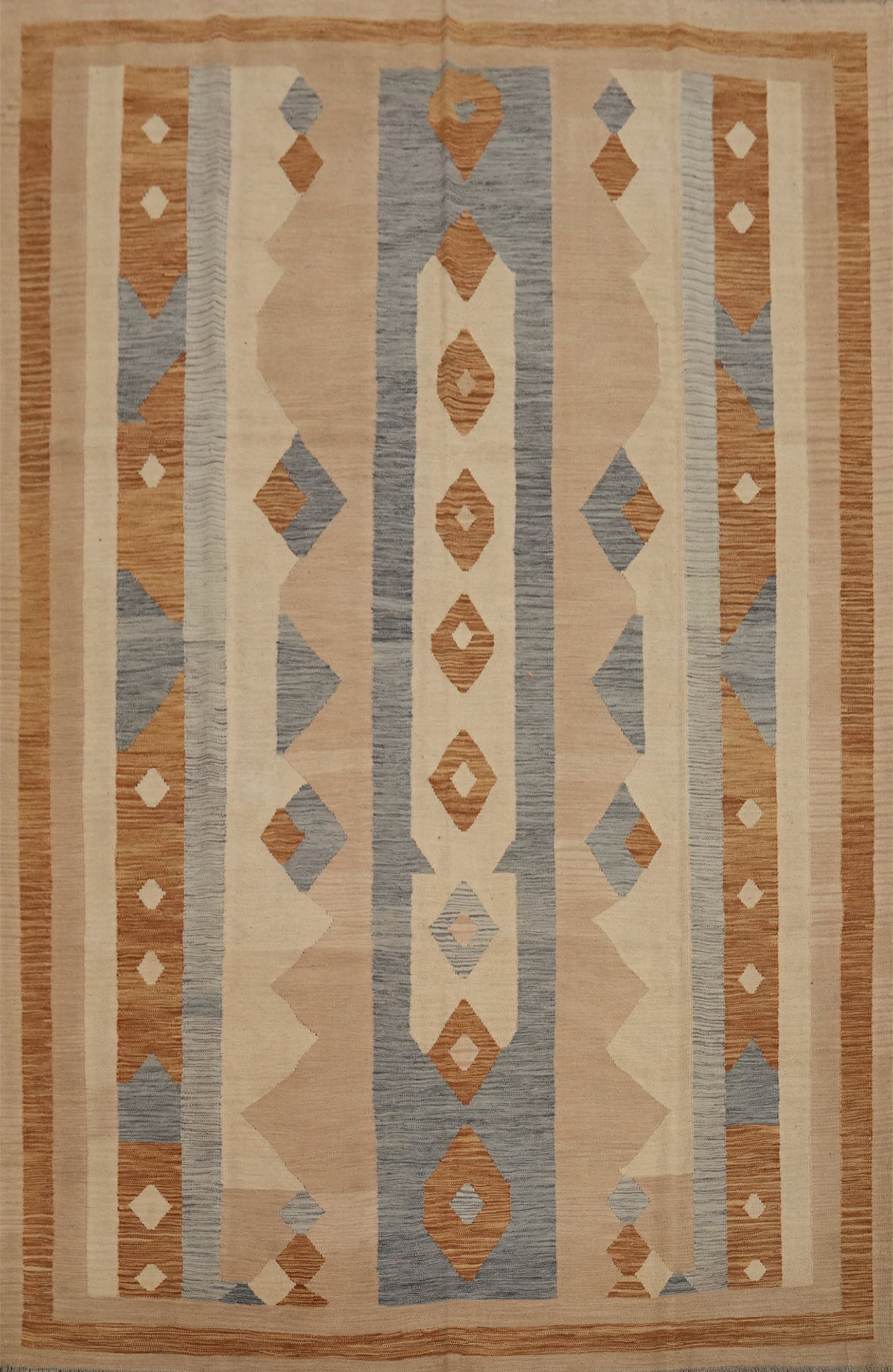 Handwoven Southwestern Style Geometric Pattern Rug 8x10