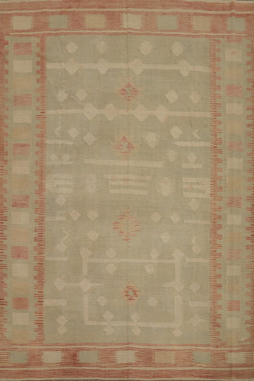 Tribal Wool Kilim Flat Weave Area Rug 8x10