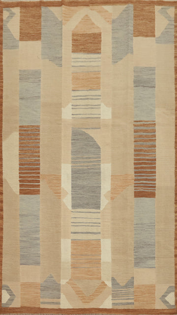 Tribal Wool Kilim Flat Weave Area Rug 5x8