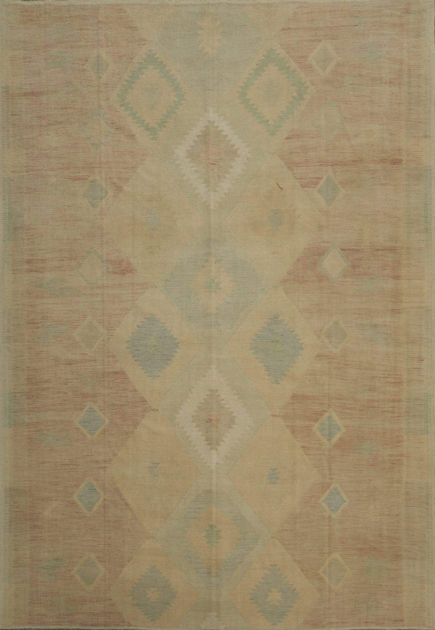 Tribal Wool Kilim Handwoven Area Rug 10x13