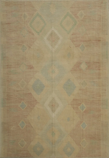 Tribal Wool Kilim Handwoven Area Rug 10x13