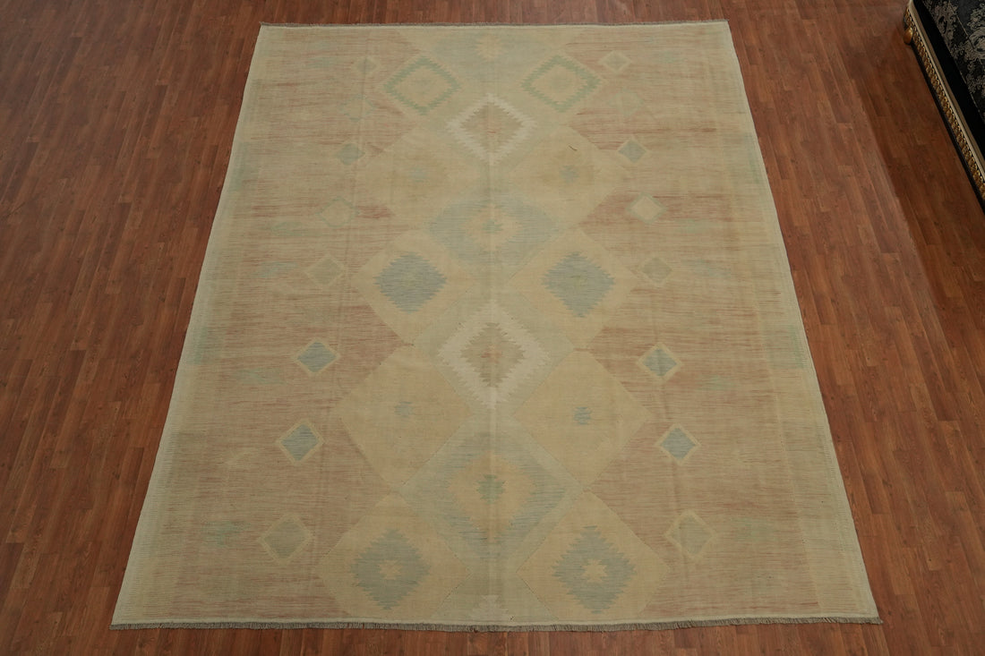 Tribal Wool Kilim Handwoven Area Rug 10x13