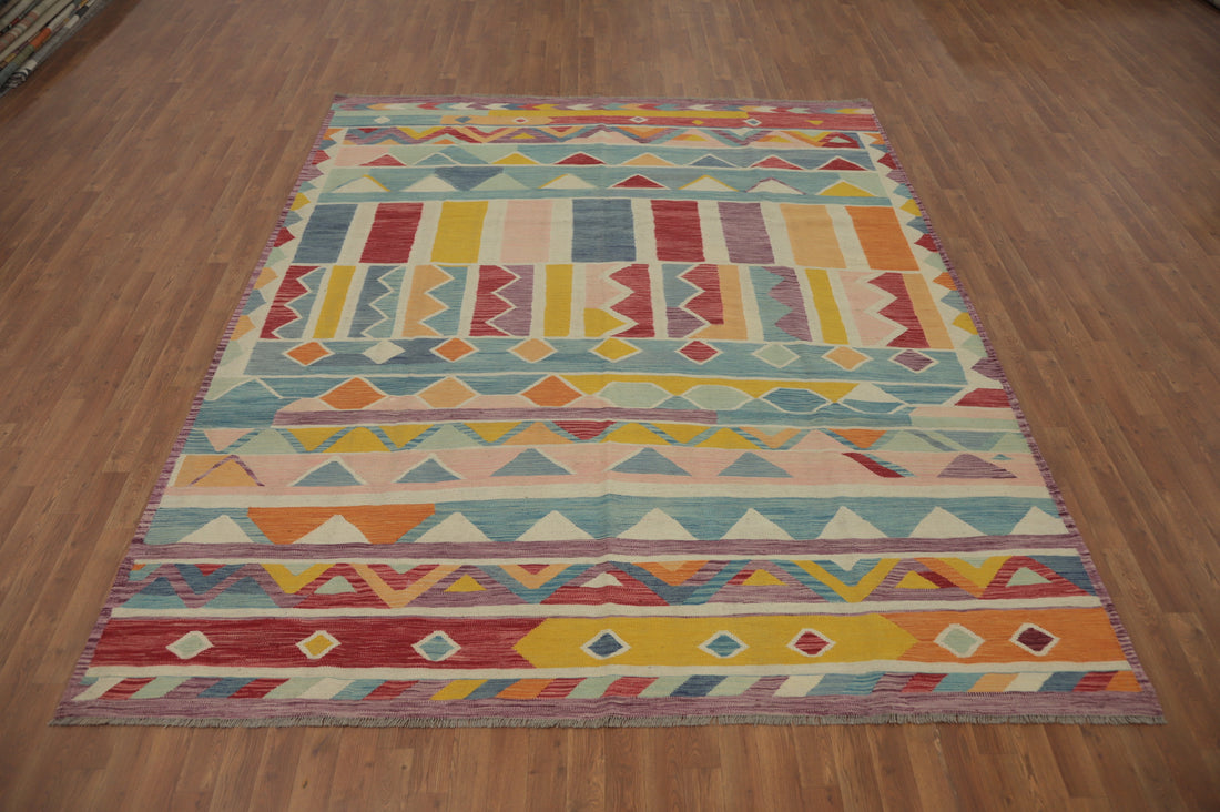 Colorful Tribal Design Rug 8x10 for a Bold Living Space