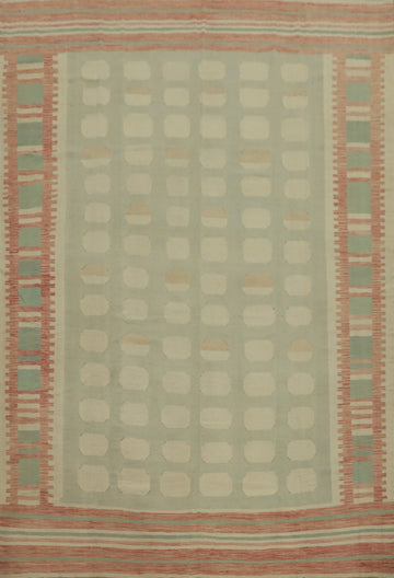 Tribal Wool Kilim Flat Weave Area Rug 10x13