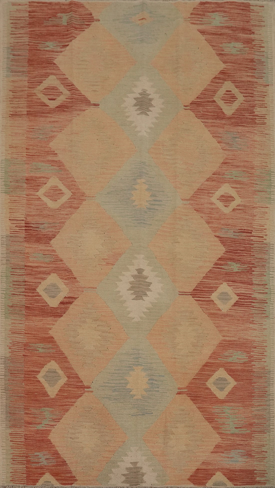 Tribal Wool Kilim Flat Weave Area Rug 5x8