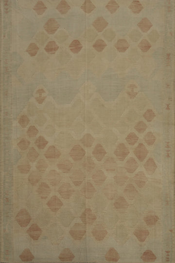 Trellis Wool Design Kilim Large Area Rug 9x12